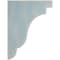 Ekena Millwork 1 3/4"W x 7 1/4"D x 9 1/2"H Bedford Wood Vintage Decor Bracket, Driftwood Blue BKTWD02X07X10BEBU - alternate 2